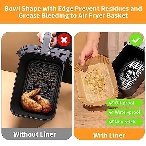 Liners placed in Ninja dual basket