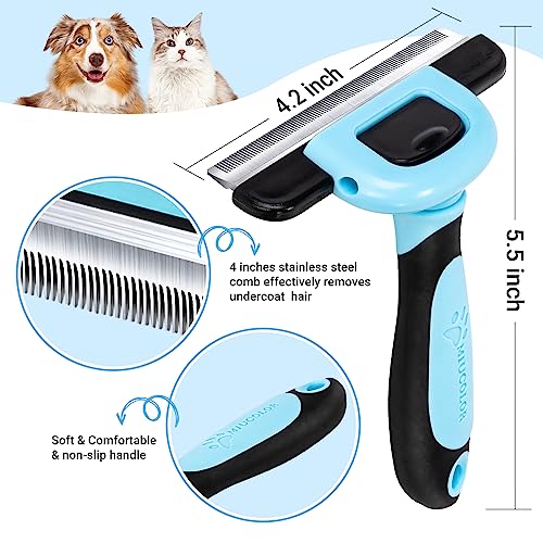 Close up of 4 inch stainless steel grooming comb