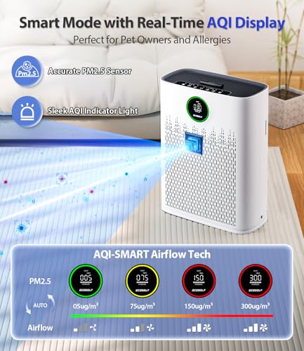 Large room air purifier side profile
