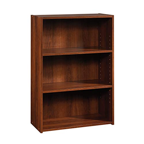Sauder Beginnings 3-Shelf Bookcase in Brook Cherry