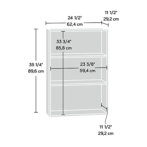 Adjustable shelves inside Sauder unit