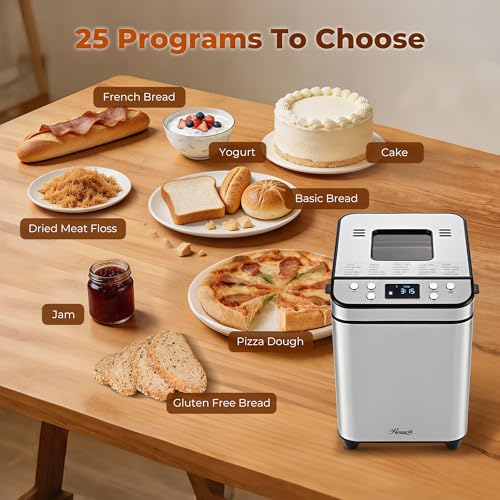 Open bread maker lid showing heating element