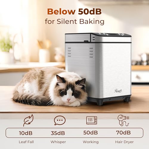 Baked loaf inside the Rosewill bread machine