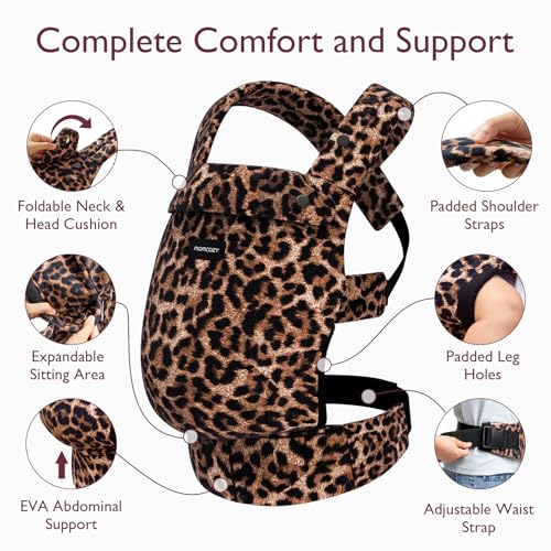 Momcozy baby carrier X-shaped back design