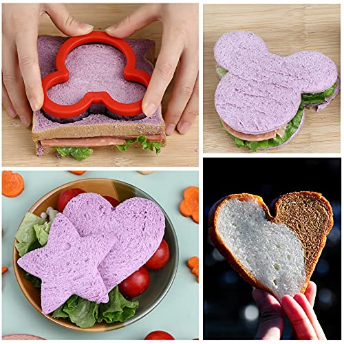 Multicolor food grade sandwich cutters
