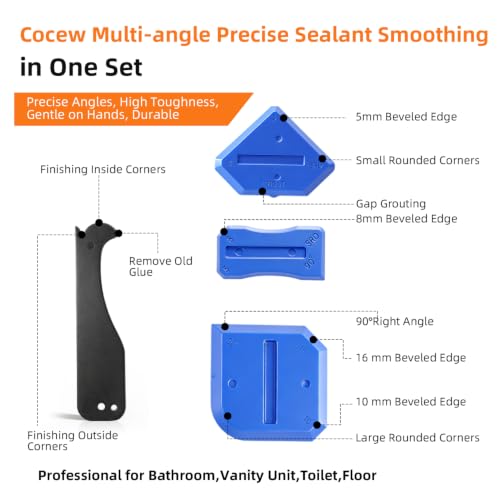 Grout scraper used on a joint