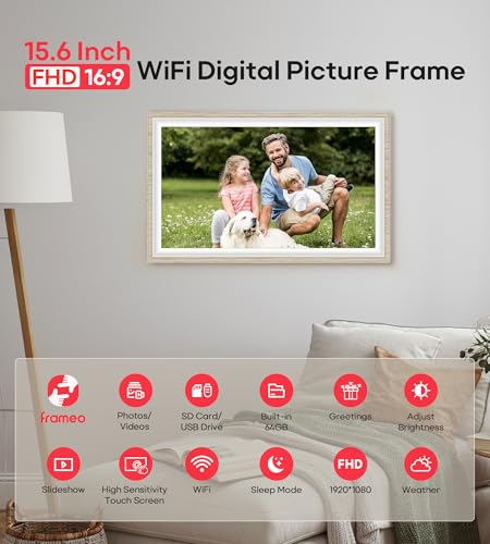 Side profile of the BIGASUO digital picture frame