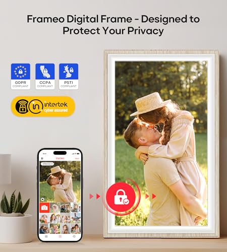 Rear view of BIGASUO digital frame stand