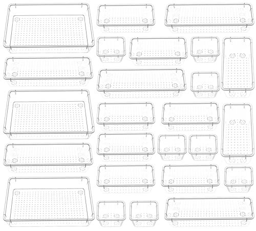 Clear plastic construction of KICHLY organizer trays