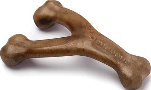 Benebone Wishbone Dog Chew Toy Medium Brown