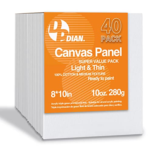 DPDIAN 8x10 canvas boards set