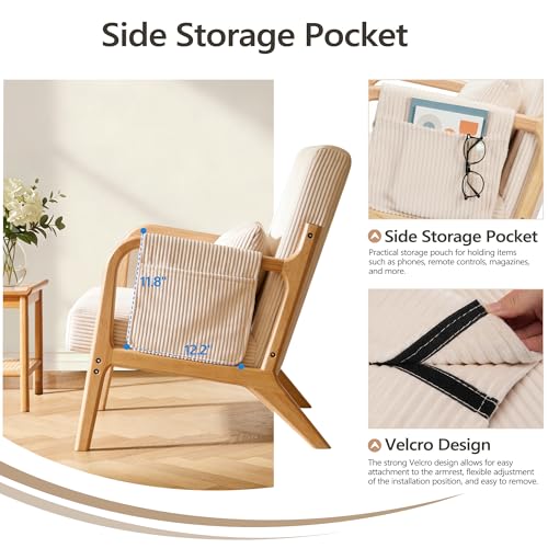 Detailed view of the removable side storage pocket