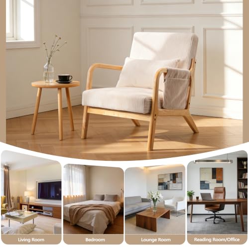 Accent chair shown in a living room setting