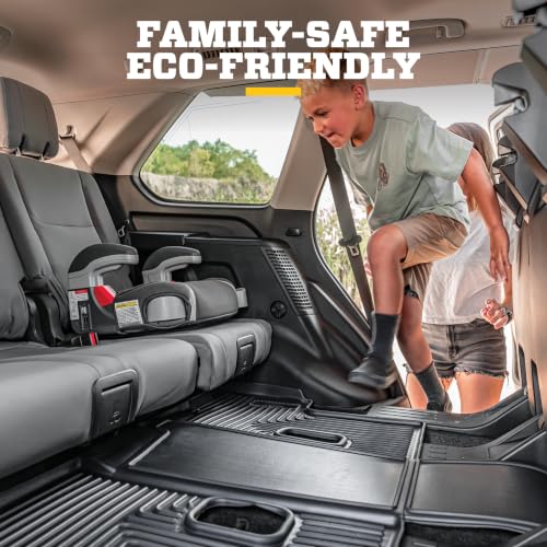 Passenger side floor liner installed