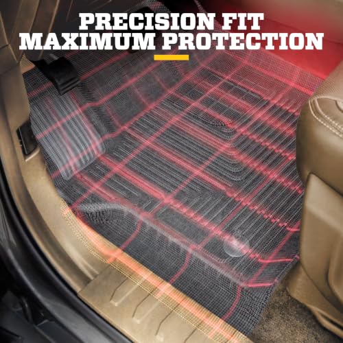 Rear seat floor liner coverage
