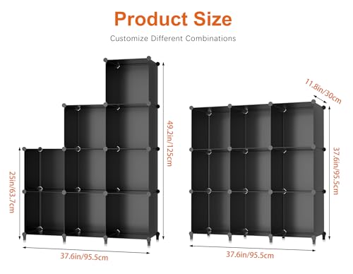 HOMIDEC black closet organizer components
