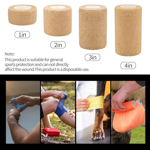 Six pack of RUBY.Q self-adhesive medical wraps