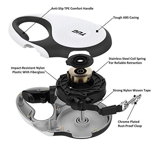 White TUG Original Retractable Dog Leash packaging