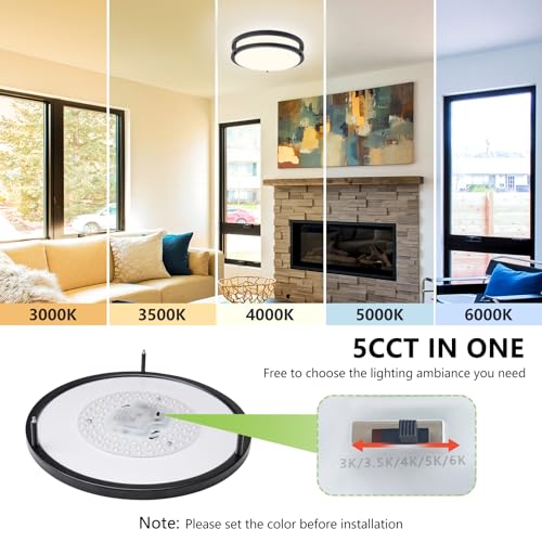 Adjustable color temperature dial on AKAARI light base