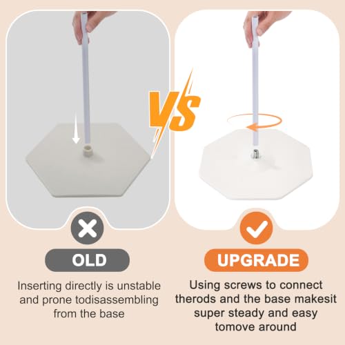 Fiberglass balloon arch poles with threaded connectors