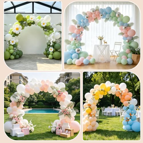Durable fiberglass poles for event arch backdrop