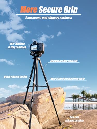 Jishane 831H tripod with smartphone mounted