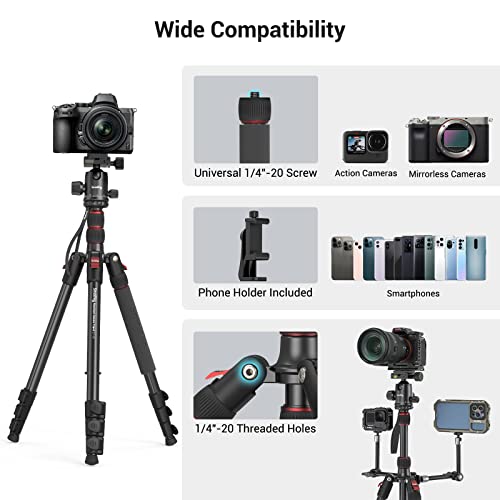 SMALLRIG tripod folded for travel