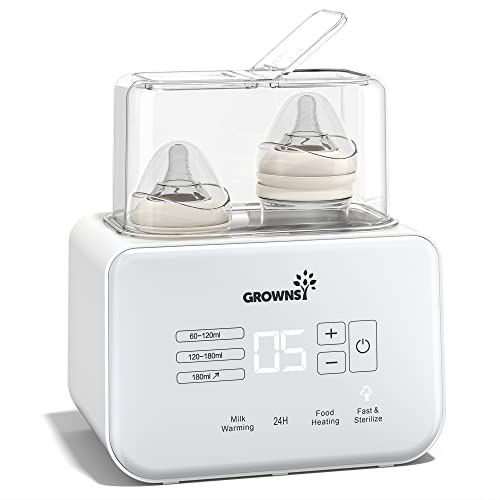 GROWNSY Fast Double Baby Bottle Warmer front view