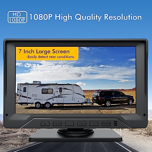 Sun shade attached to the 7-inch monitor
