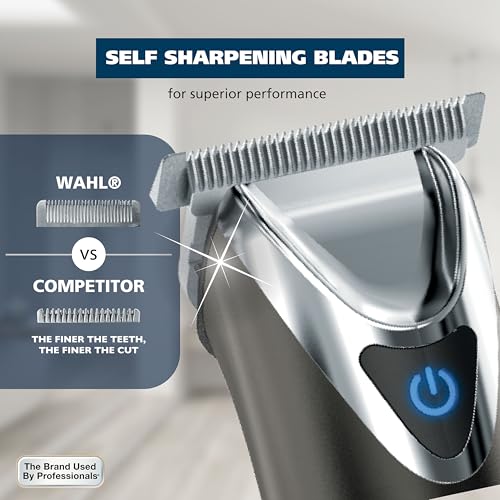 Side view of the slate Wahl 9864 grooming tool