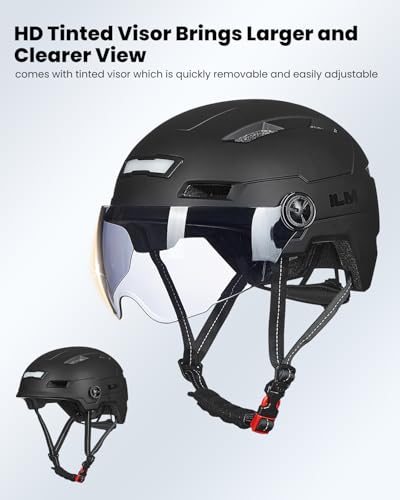 Rear view showing LED light on ILM helmet
