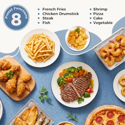 Non-stick fry basket and crisper tray