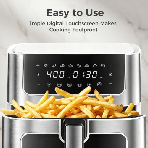 DUMOS air fryer in white finish