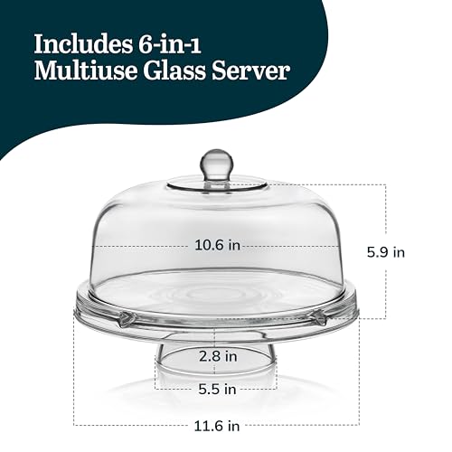 Libbey Selene stand used as a chip and dip platter