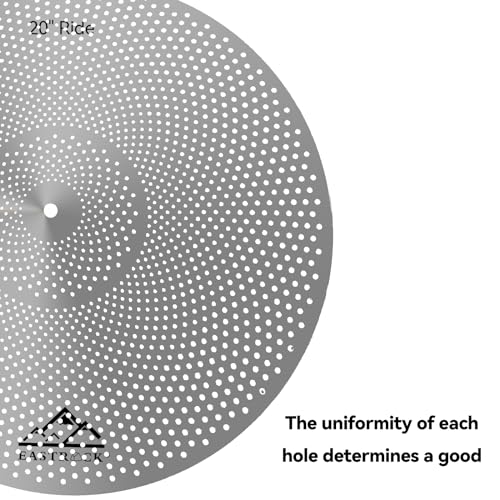 Detailed view of cymbal hole pattern