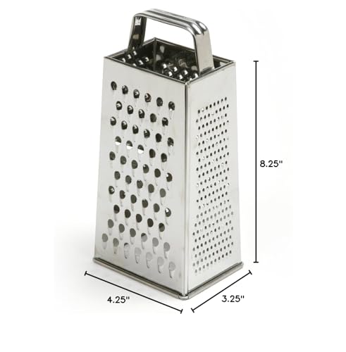 Four-sided grater for kitchen prep