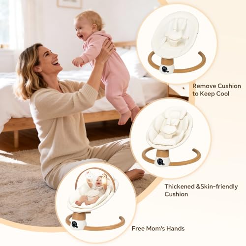 Breathable mesh mat on Uuoeebb portable swing