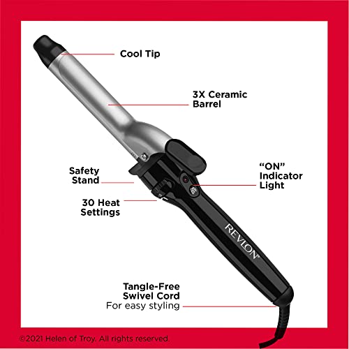 View of the curling iron built-in rest