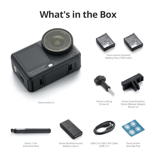 DJI Osmo Action 6 accessory kit layout
