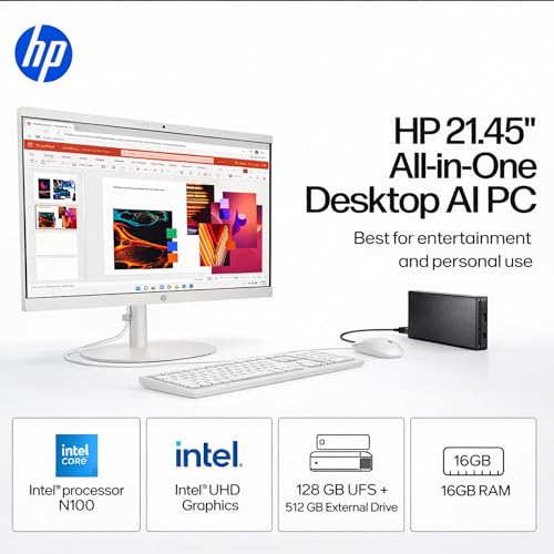 HP 22-inch All-in-One side profile
