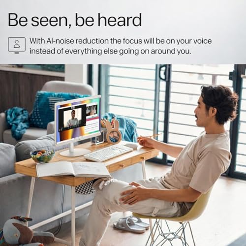 HP 22-inch All-in-One display showing Windows 11