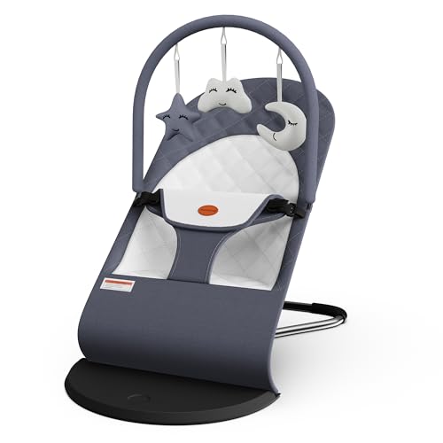 Mommyhug Portable Baby Bouncer Seat in Grey
