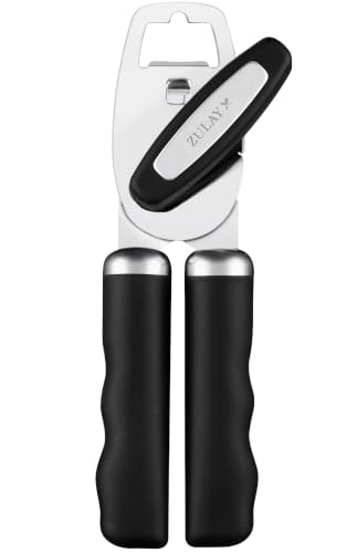 Zulay Kitchen Comfy Grip Can Opener black view