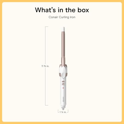 Conair curling iron heat settings interface