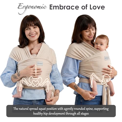 MISSWISDOM baby carrier showing adjustable fit