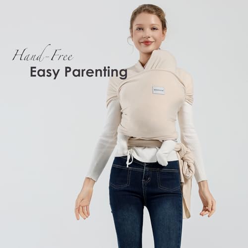 MISSWISDOM Baby Wrap Carrier in retail packaging