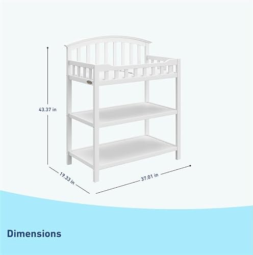 Graco Story Changing Table in White perspective