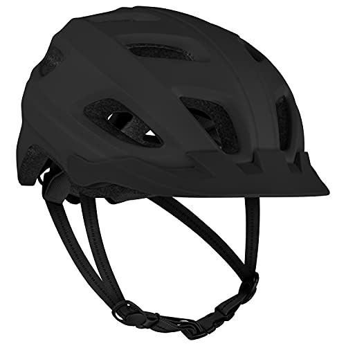 Retrospec Lennon Commuter Bike Helmet Matte Black front view