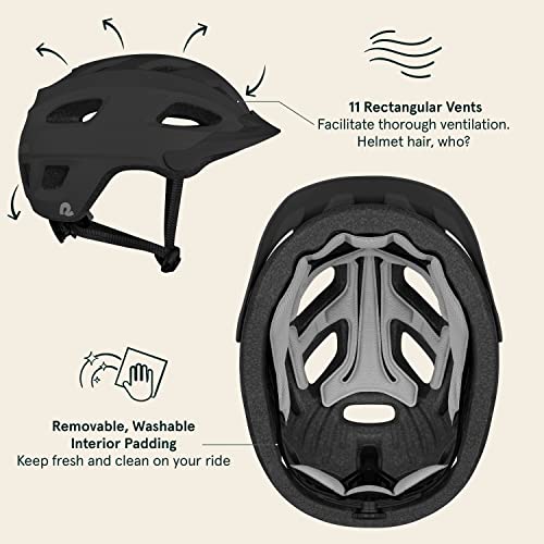 Side profile of Retrospec Lennon Matte Black helmet