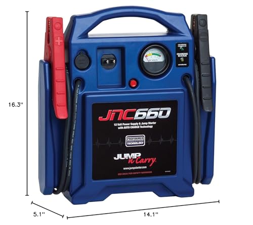 Portable JNC660 jump starter in blue